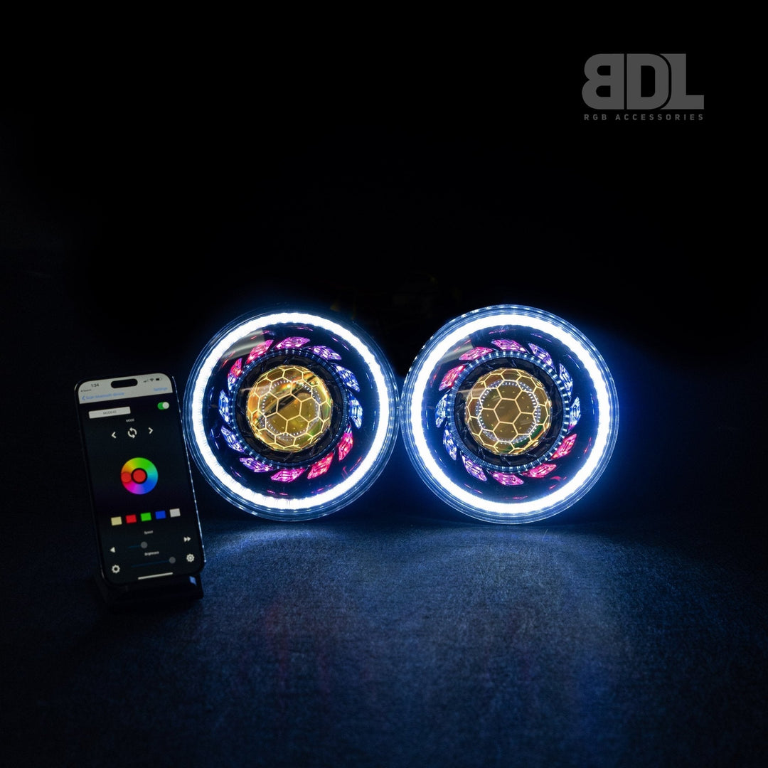 7" 'Turbine' LED Headlights - Bushdoof Lighting