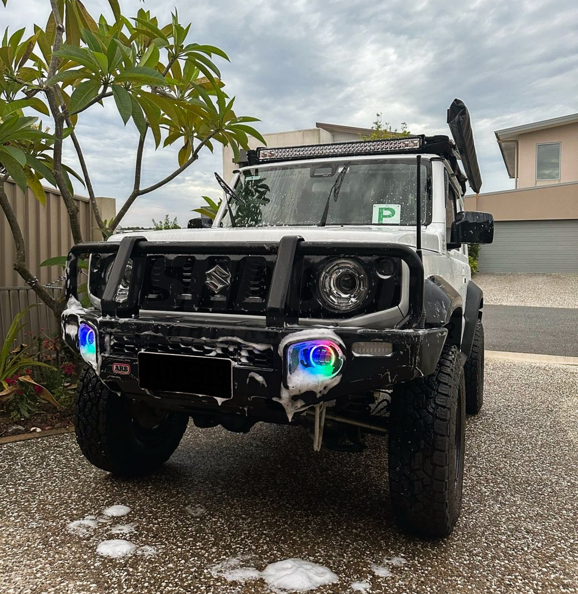 4" LED Colour Chasing Fog Lights - Bushdoof Lighting