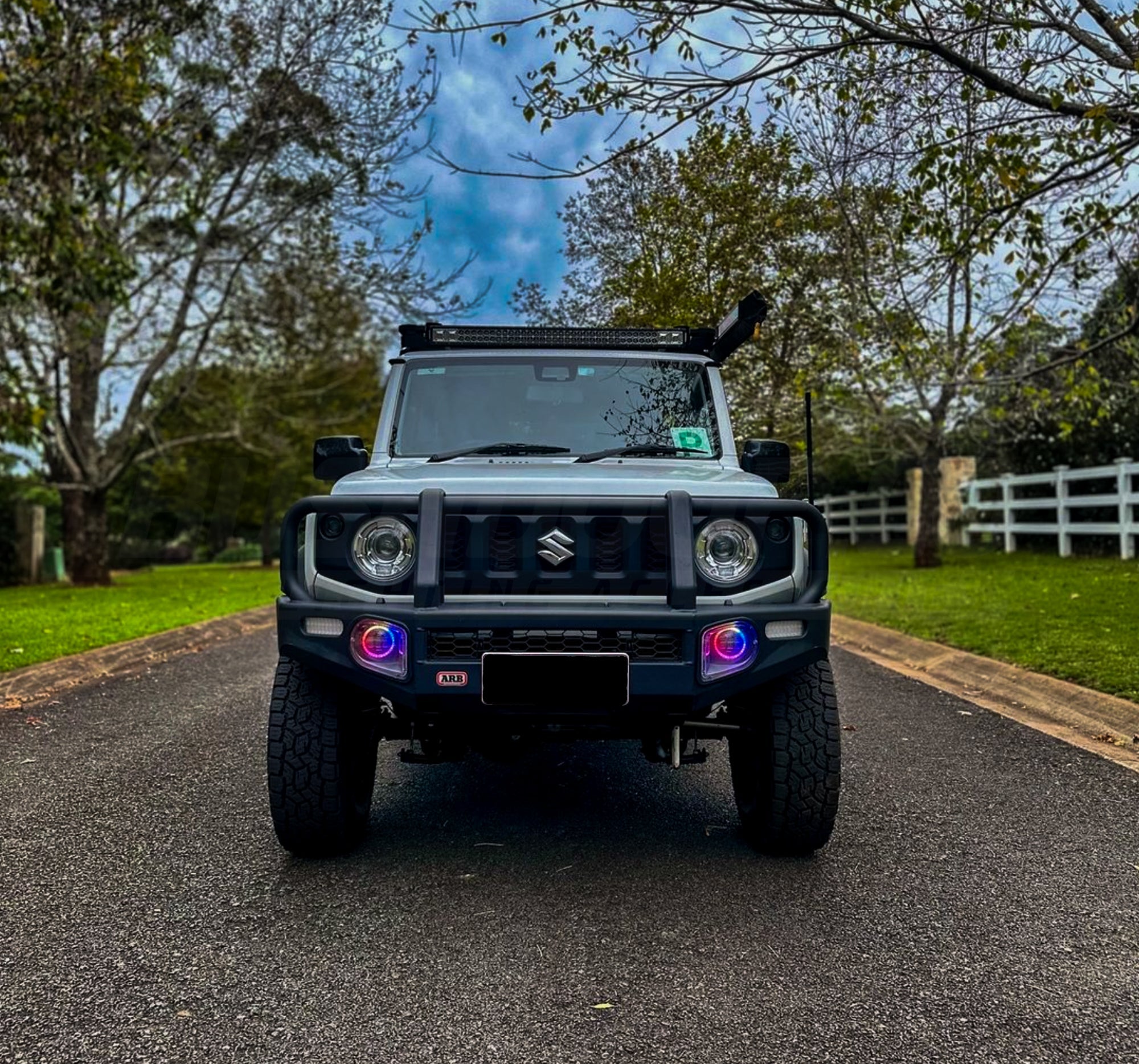 4" LED Colour Chasing Fog Lights - Bushdoof Lighting