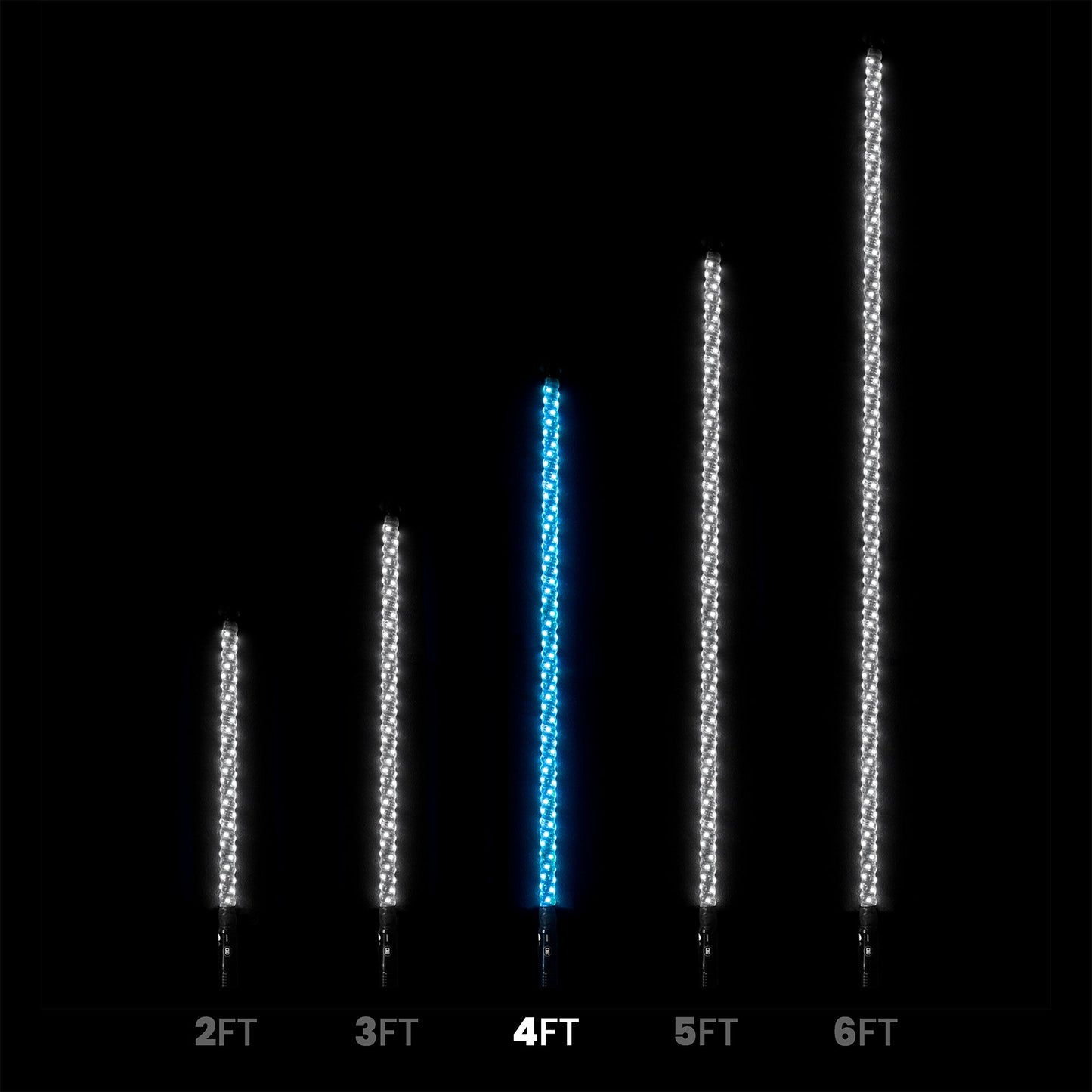 4ft LED Whip Lights - Bushdoof Lighting