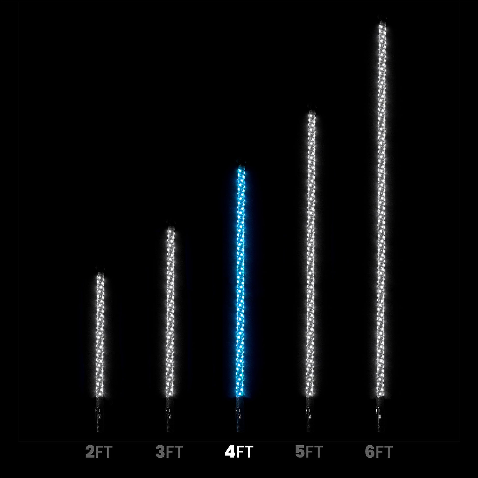 4ft LED Whip Lights - Bushdoof Lighting