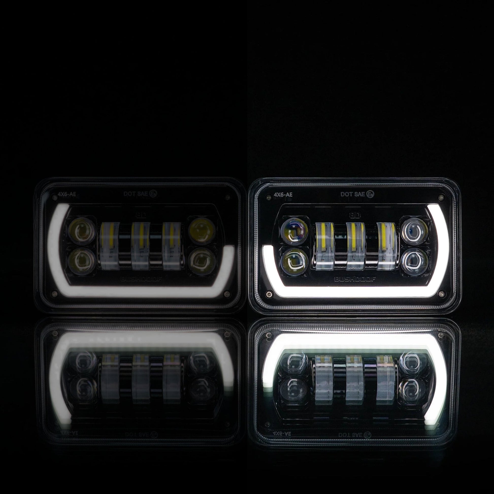 4x6 Angry Eye Headlight Replacement - Bushdoof Lighting