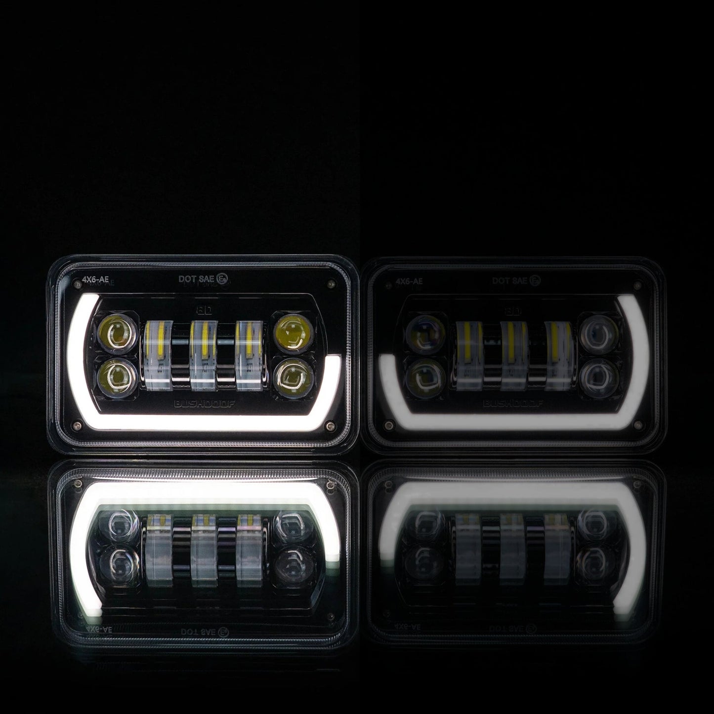 4x6 Angry Eye Headlight Replacement - Bushdoof Lighting