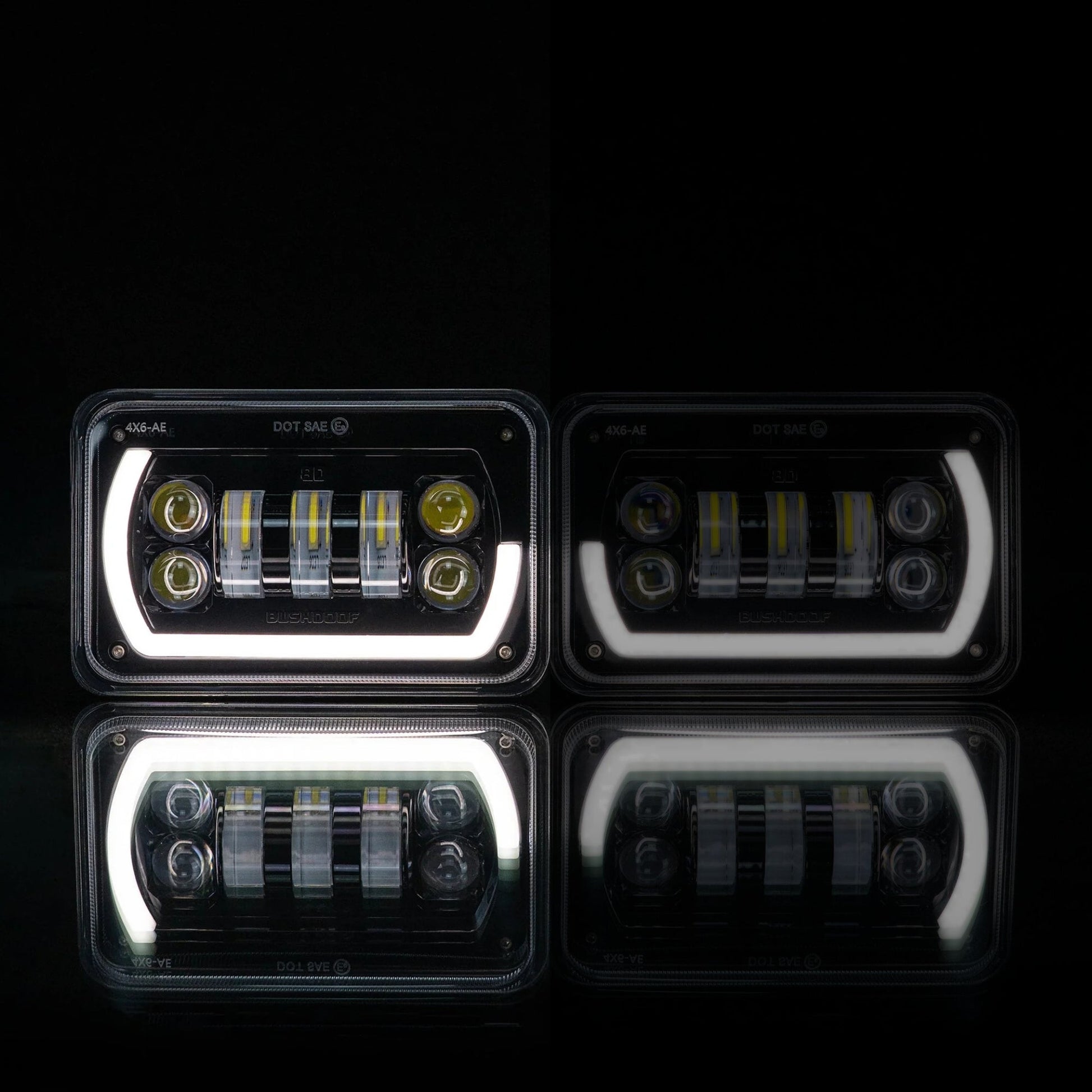 4x6 Angry Eye Headlight Replacement - Bushdoof Lighting