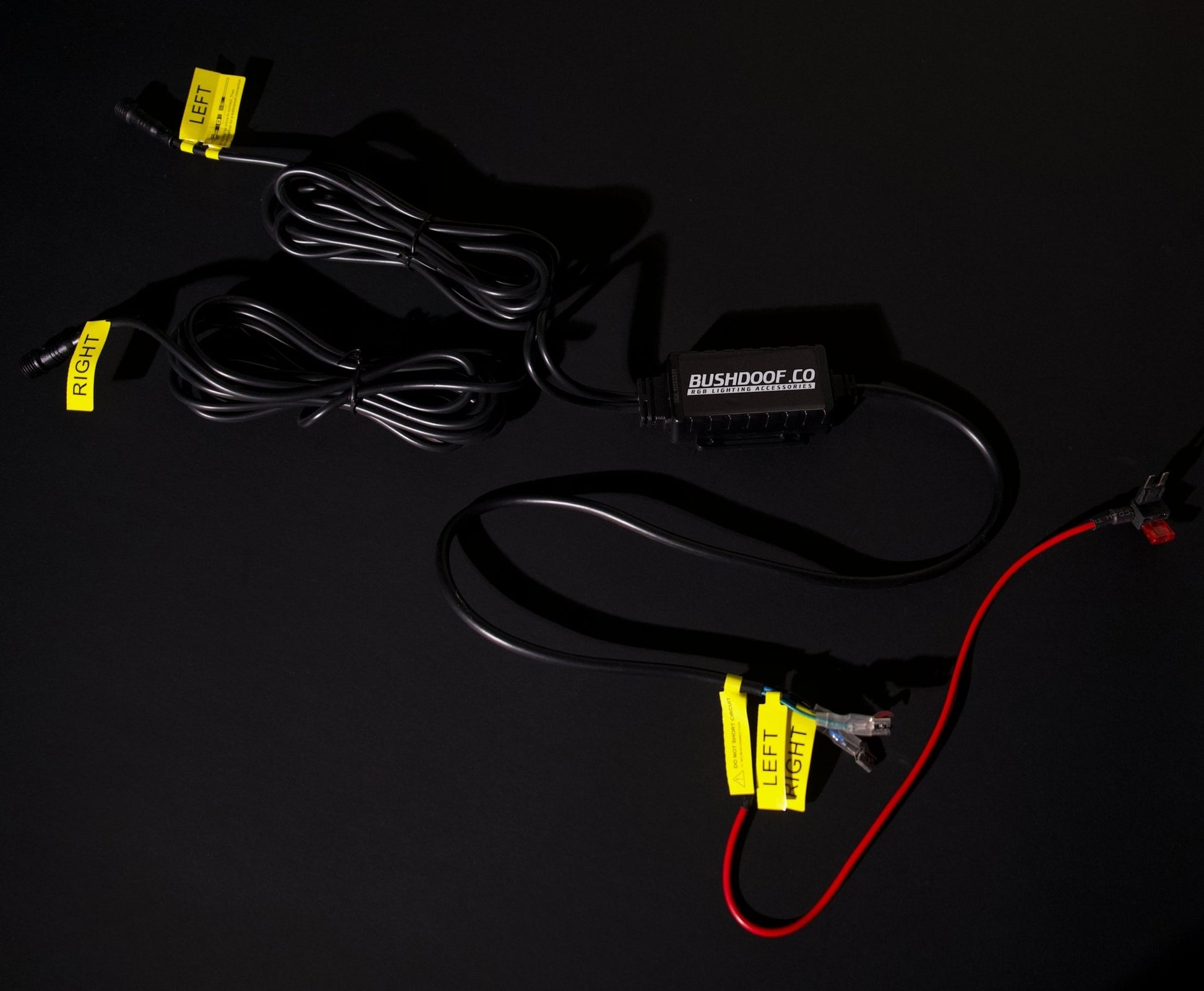 7" 'Firewheel' LED Colour Chasing Headlights - Bushdoof Lighting