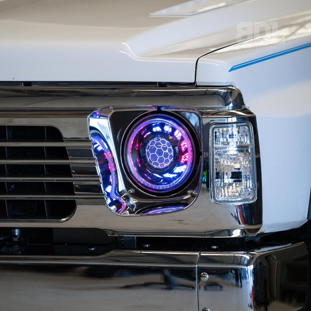 7" 'Turbine' Bi - LED Headlights - Bushdoof Lighting