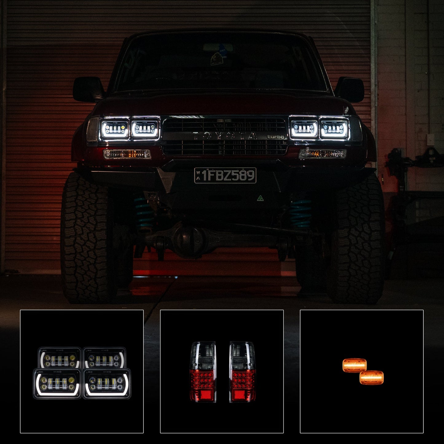 80 Series Half Smoked Angry Eye Bundle - Bushdoof Lighting