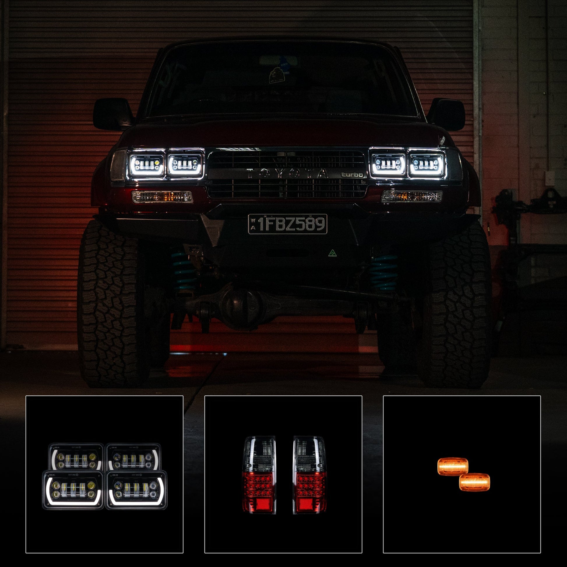 80 Series Half Smoked Angry Eye Bundle - Bushdoof Lighting