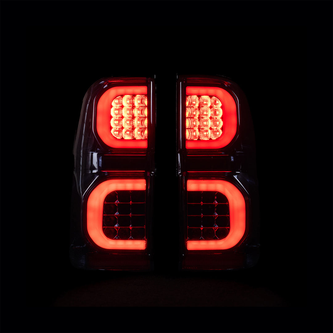 Smoked LED Tail Lights for N70 Hilux 2005-2015