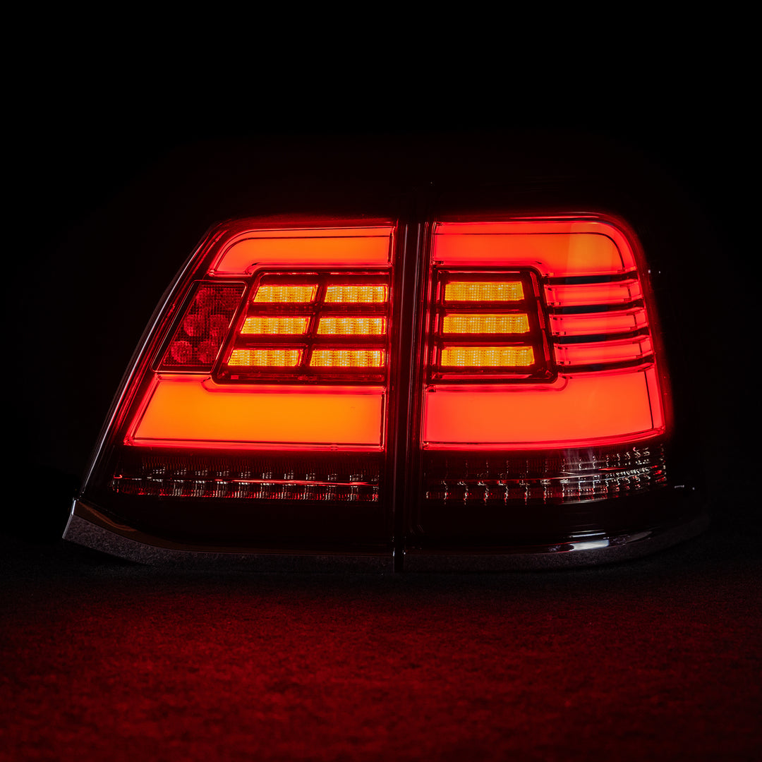 Blacked Out LED Tail Lights for Toyota 200 Series Landcruiser 2008-2015