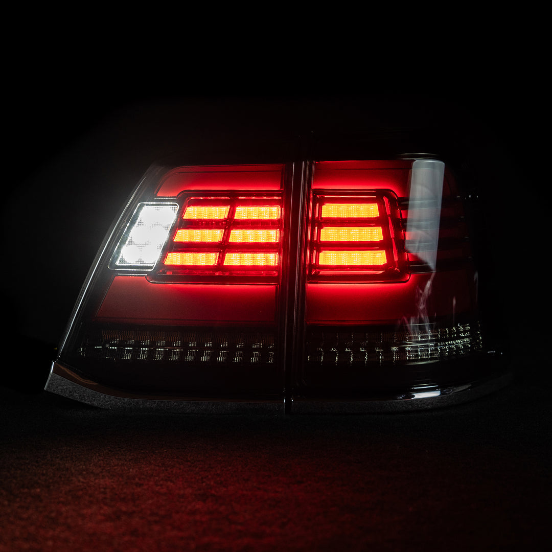 Blacked Out LED Tail Lights for Toyota 200 Series Landcruiser 2008-2015