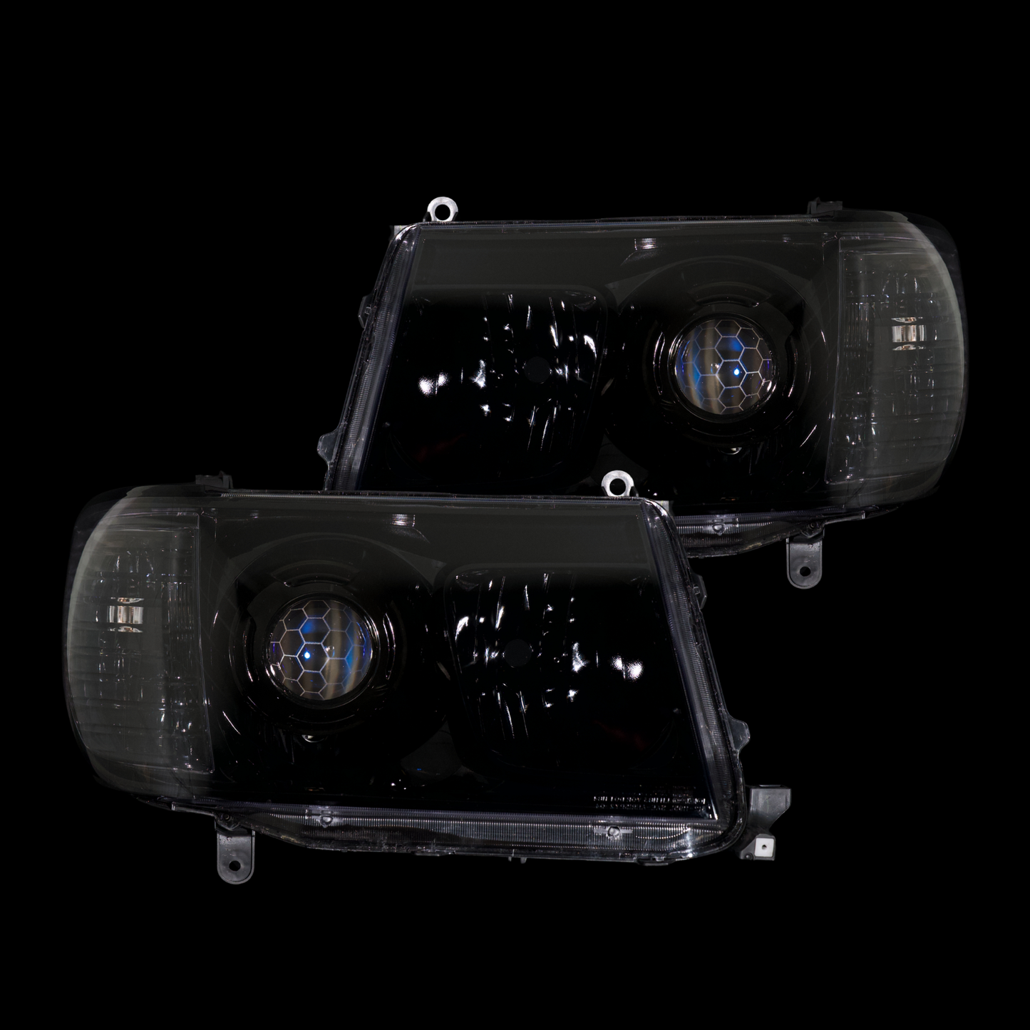 OEM+ Black Headlights to suit Toyota 100/105 Series