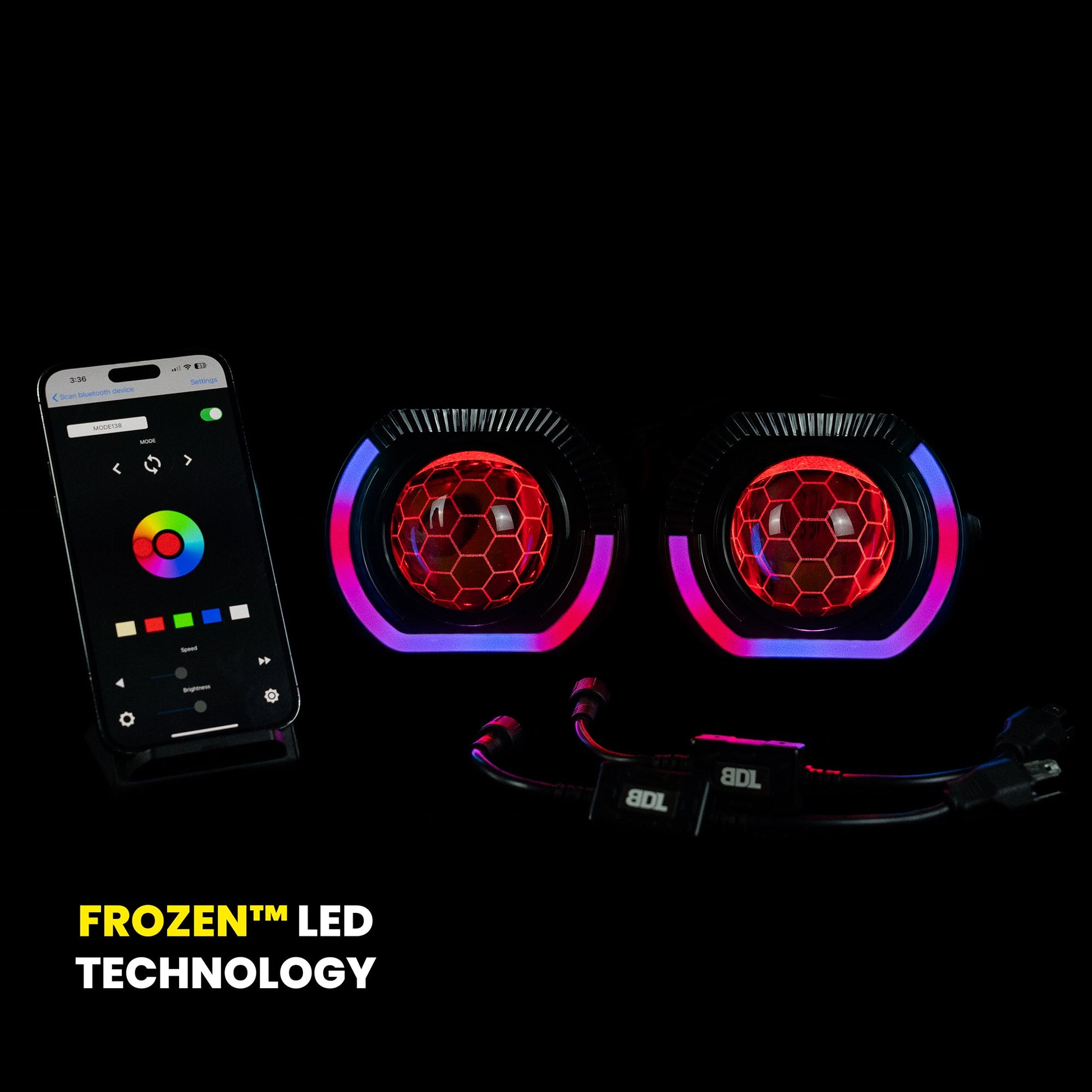 Bi - LED 'Angry Eye' Headlight Retrofit DIY Kit - Bushdoof Lighting