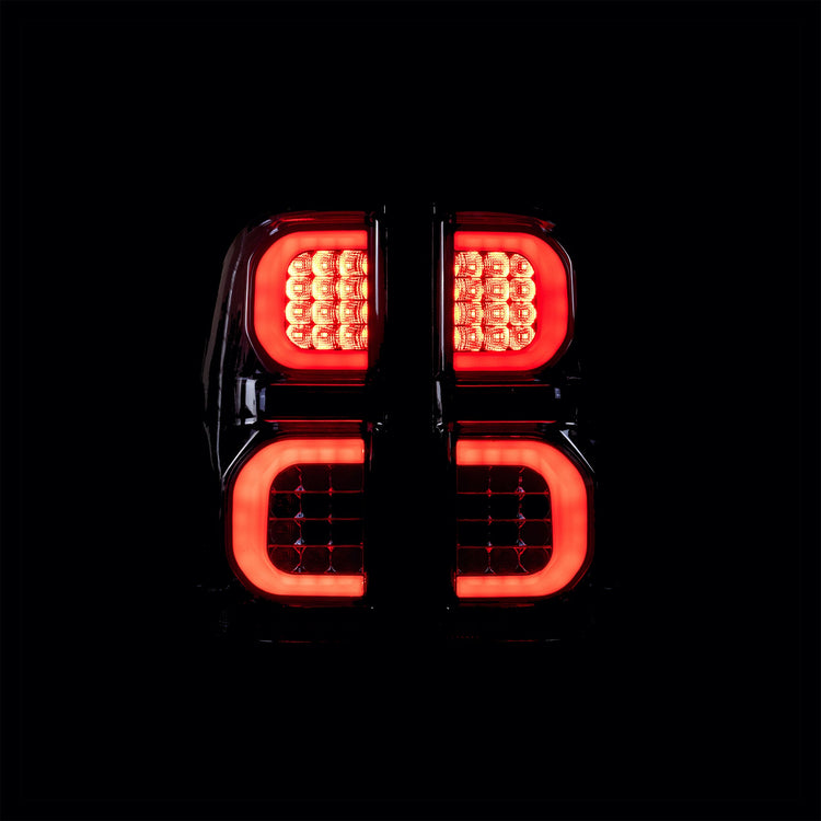 Blacked Out LED Tail Lights for N70 Hilux 2005 - 2015 - Bushdoof Lighting