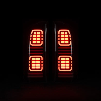 Blacked Out LED Tail Lights for Nissan GU Patrol Y61 2006 - 2016 - Bushdoof Lighting