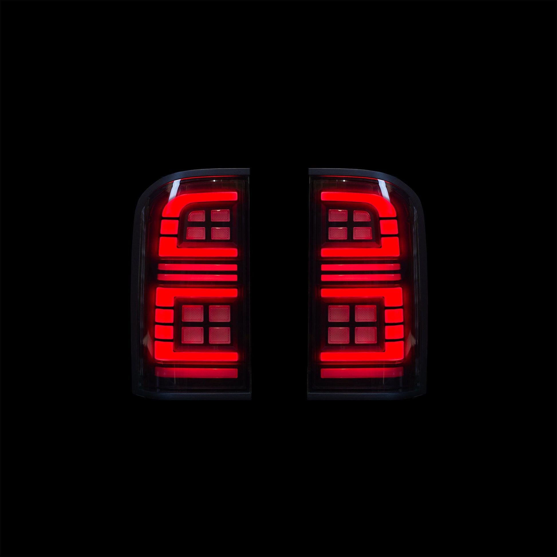 Blacked Out LED Tail Lights for Nissan GU S1 - 3 Patrol Y61 - Bushdoof Lighting