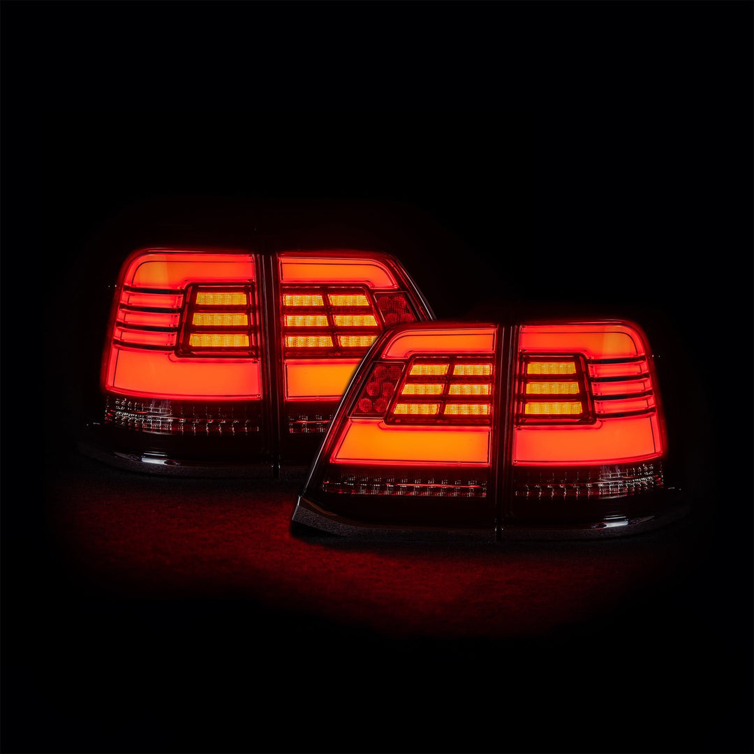 Blacked Out LED Tail Lights for Toyota 200 Series Landcruiser 2008 - 2015 - Bushdoof Lighting