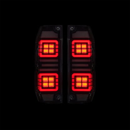 Blacked Out LED Tail Lights for Toyota 78 Series - Bushdoof Lighting