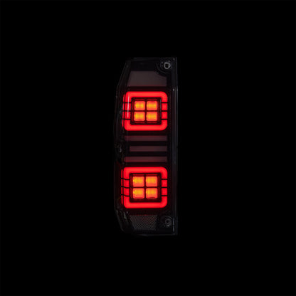 Blacked Out LED Tail Lights for Toyota 78 Series - Bushdoof Lighting
