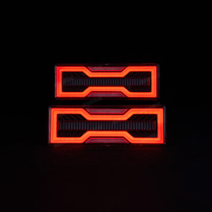 Blacked Out LED Tail Lights for Toyota Land Cruiser - Bushdoof Lighting