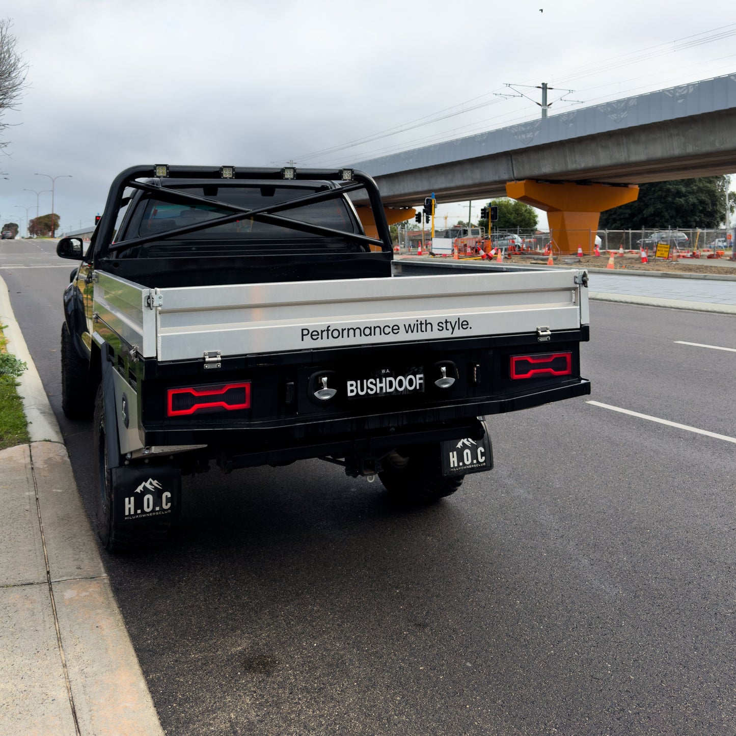 Blacked Out LED Tray Tail Lights for Toyota LandCruiser - Bushdoof Lighting