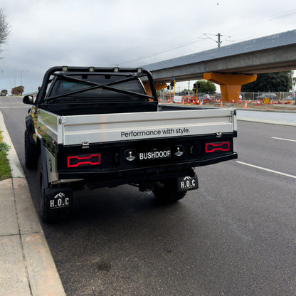 Blacked Out LED Tray Tail Lights for Toyota LandCruiser - Bushdoof Lighting