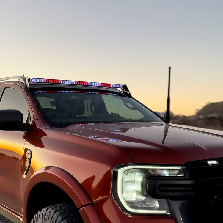 Curved 50" RGB Colour Chasing Light Bar - Bushdoof Lighting