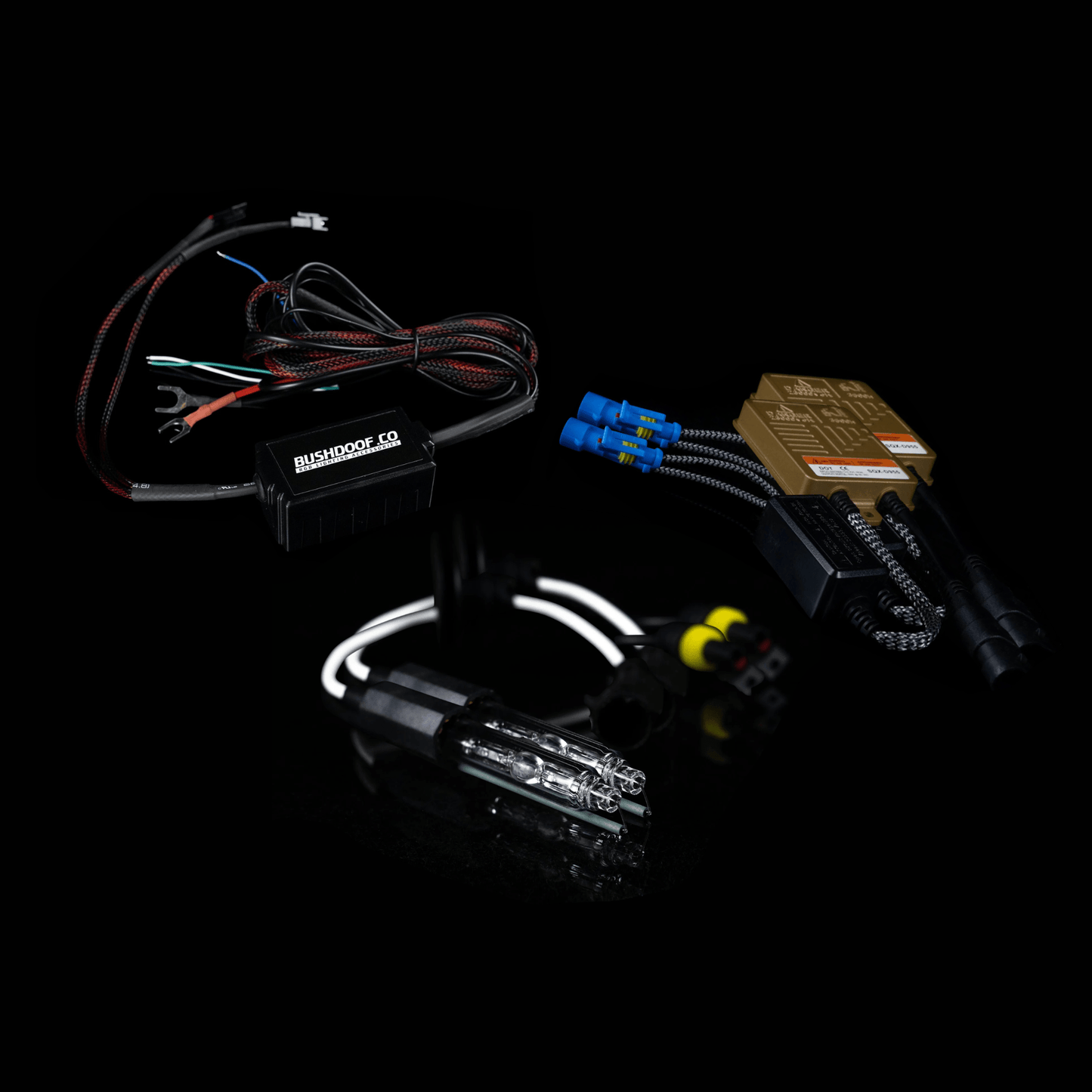 Custom Headlight Complete Wiring Kit (Xenon) - Bushdoof Lighting