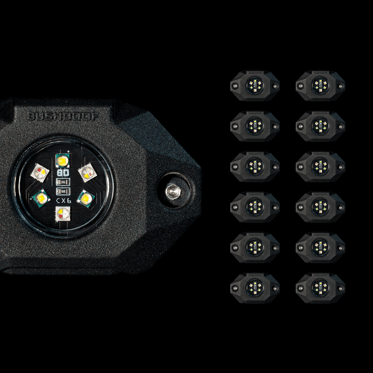 CX6™ RGBW Rock Lights - 12 Pack