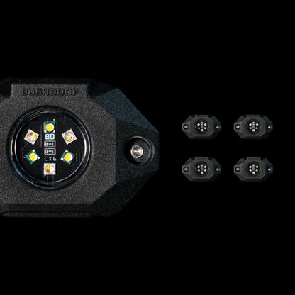 CX6™ RGBW Rock Lights - 4 Pack - Bushdoof Lighting