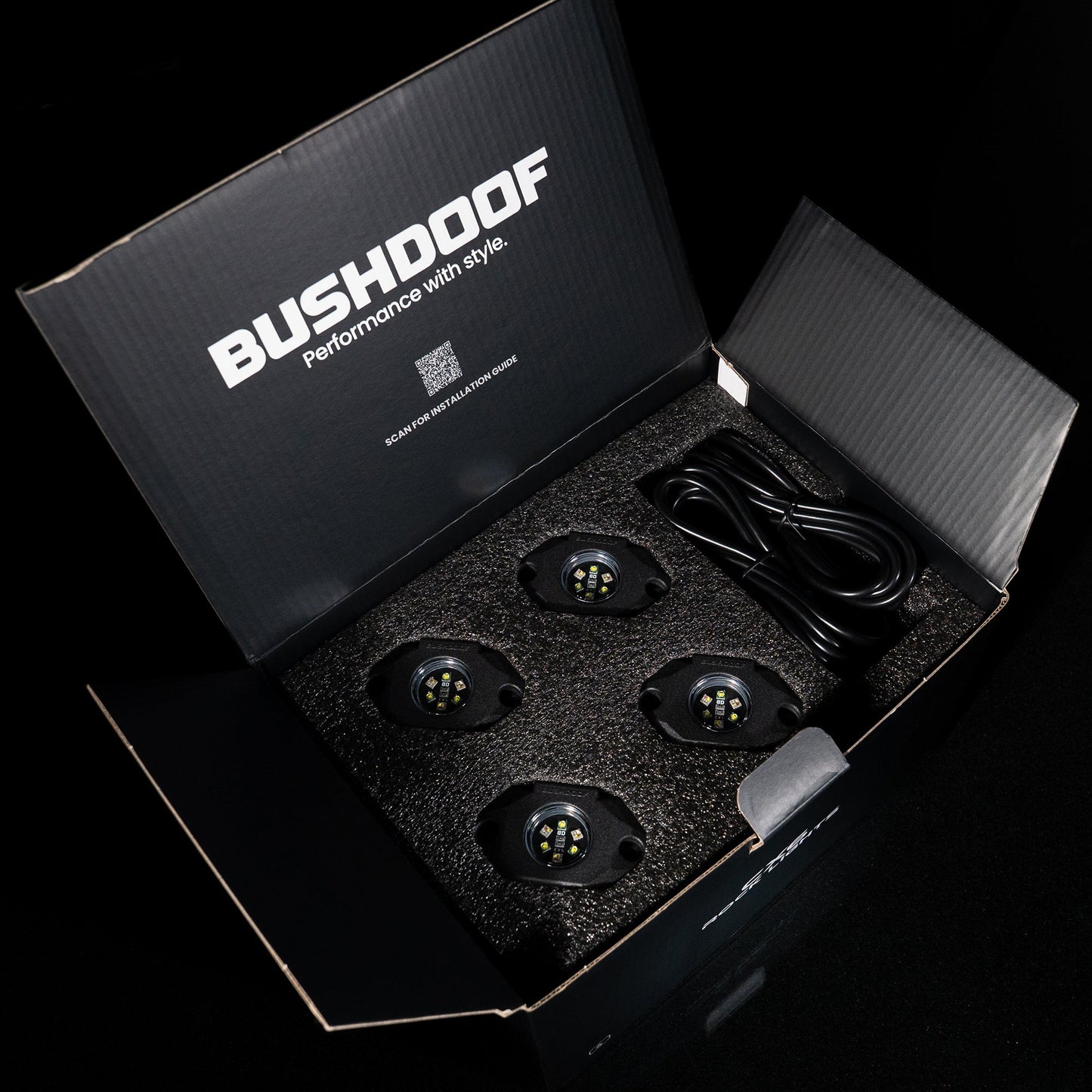 CX6™ RGBW Rock Lights - 4 Pack - Bushdoof Lighting