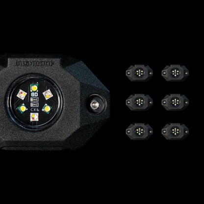 CX6™ RGBW Rock Lights - 6 Pack - Bushdoof Lighting