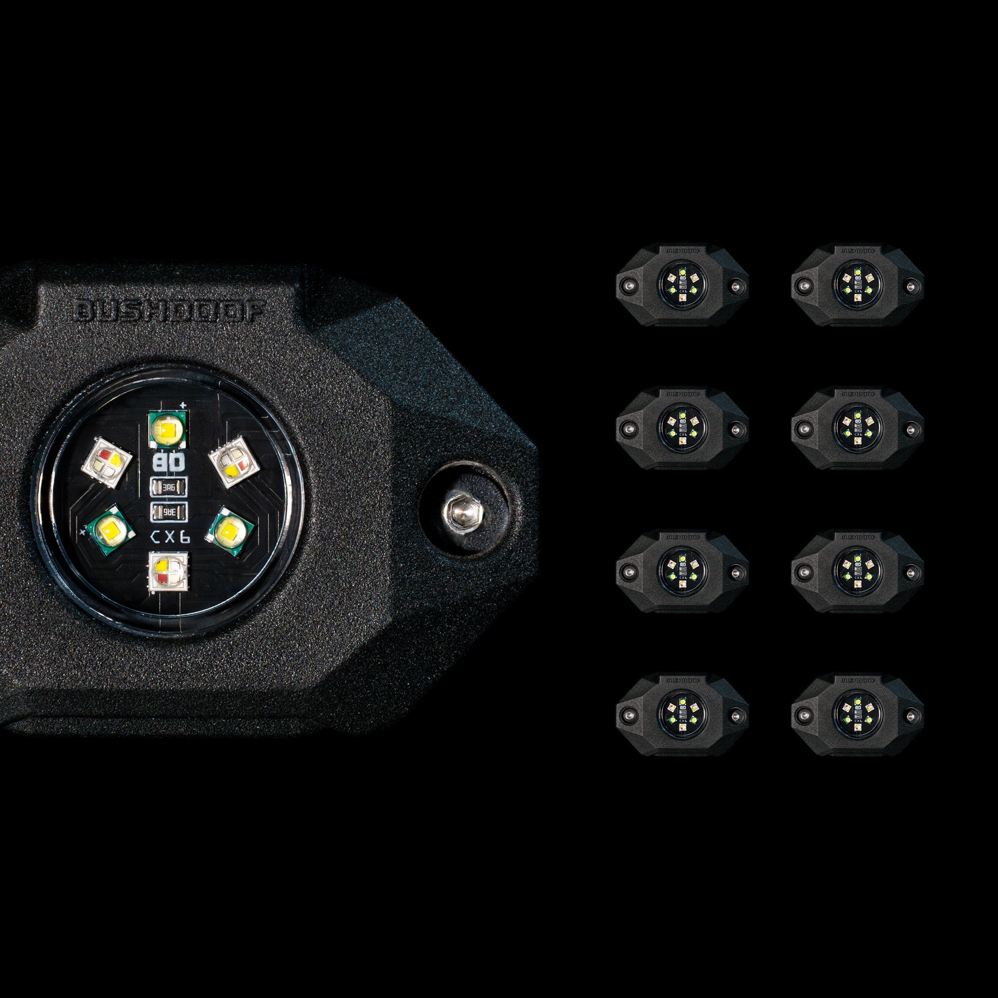 CX6™ RGBW Rock Lights - 8 Pack - Bushdoof Lighting