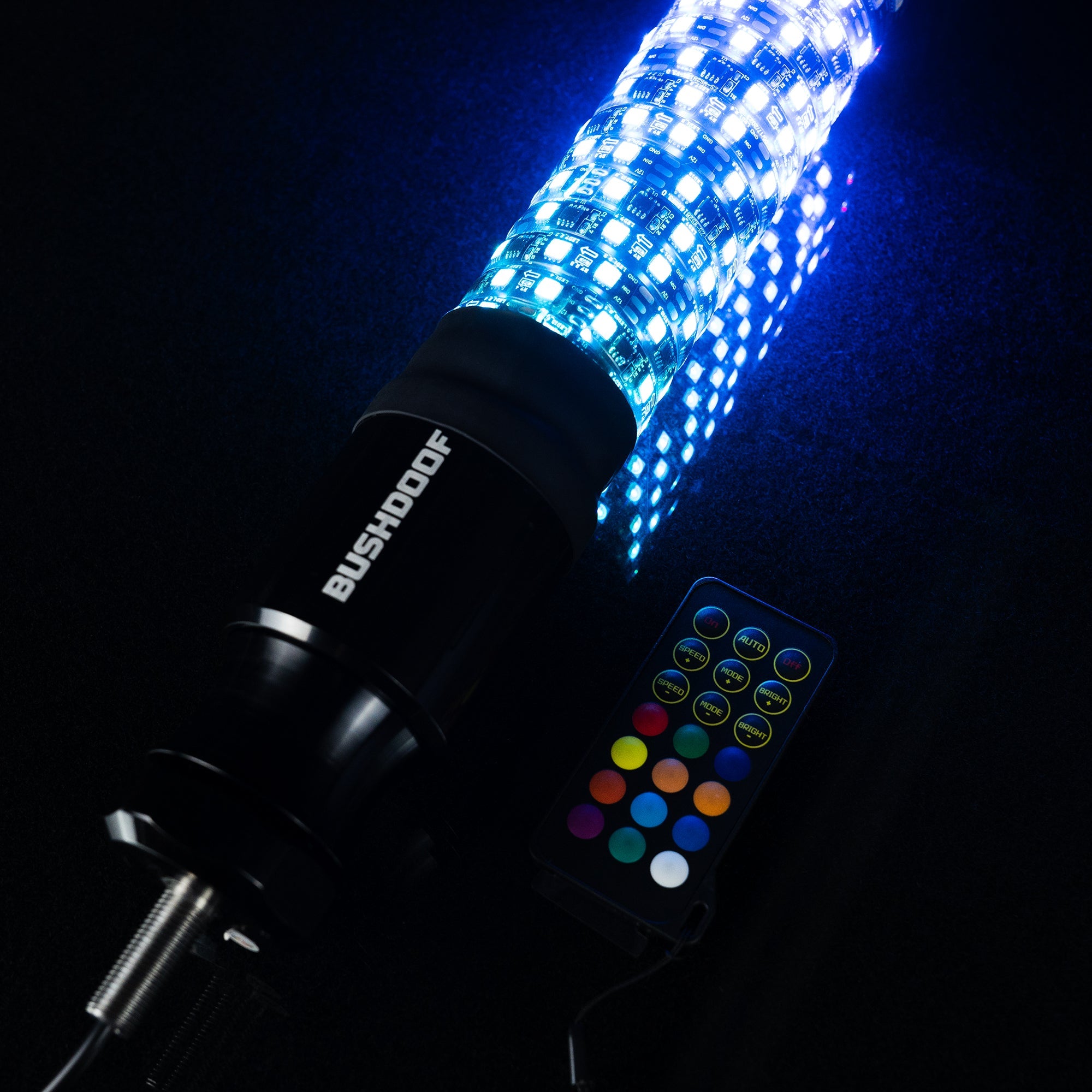 GlowStik™ Standard | RGB+W LED Whip with Quick Release Mount
