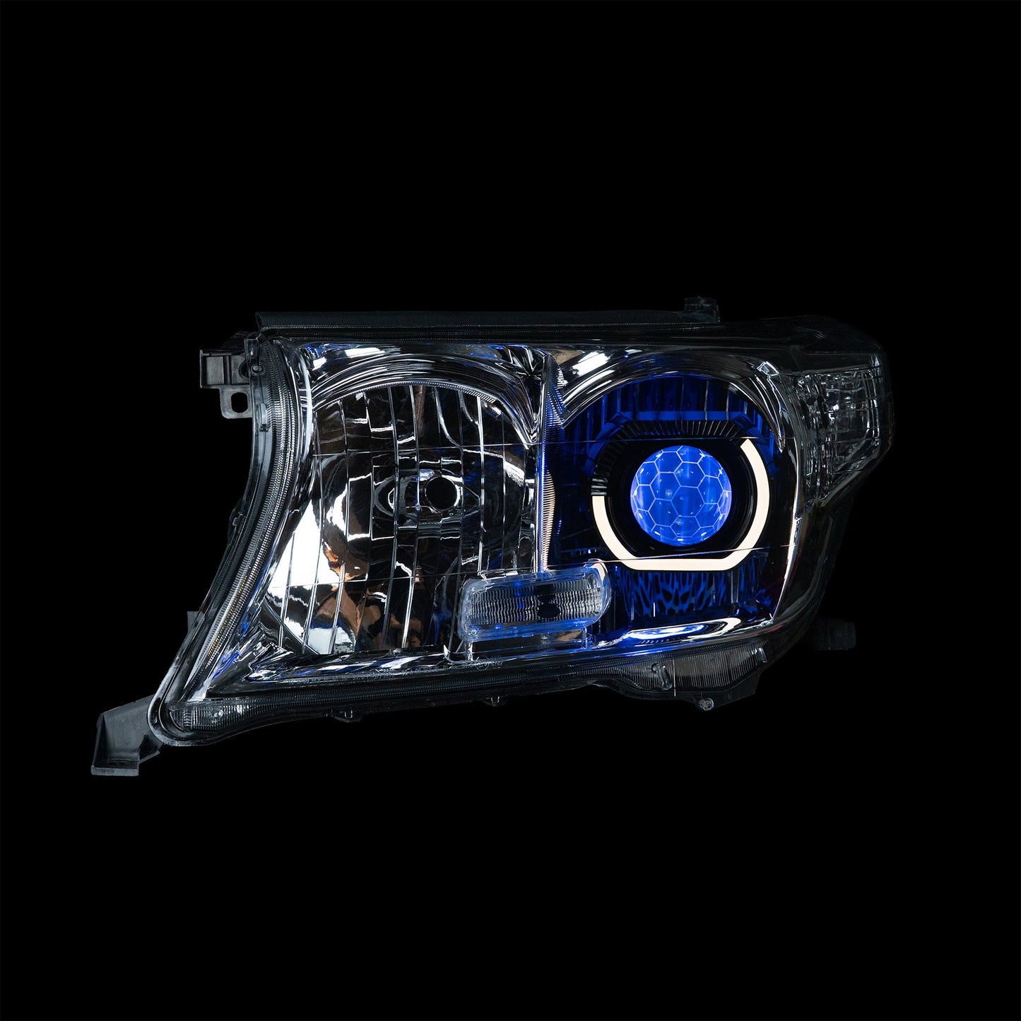 LED 'Angry Eye' Headlights to suit Toyota 200 Series - Bushdoof Lighting