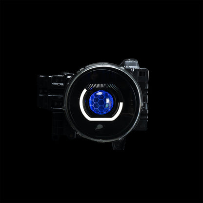 LED 'Angry Eye' Headlights to suit Toyota FJ Cruiser - Bushdoof Lighting