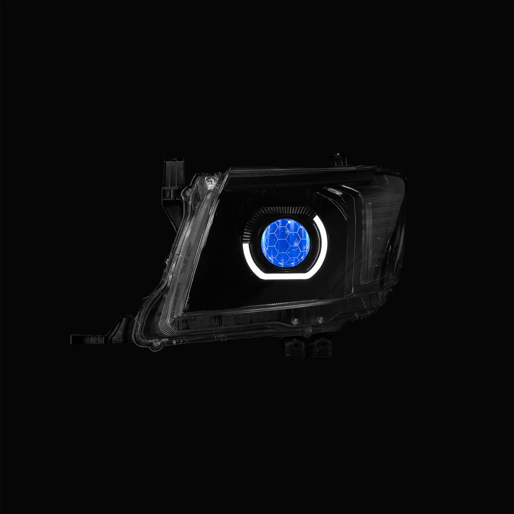 LED 'Angry Eye' Headlights to suit Toyota Hilux N70 - Bushdoof Lighting