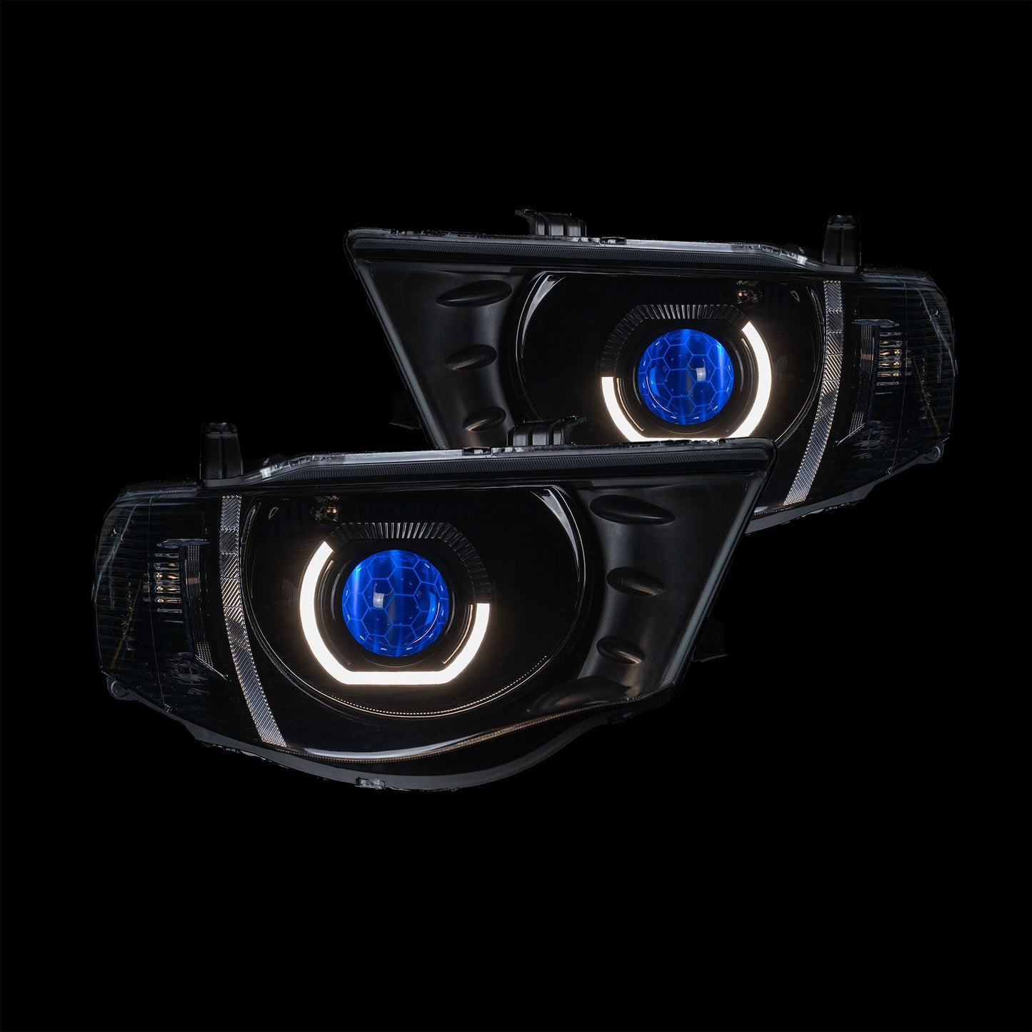 Mitsubishi MN Triton LED 'Angry Eye' Headlights - Bushdoof Lighting
