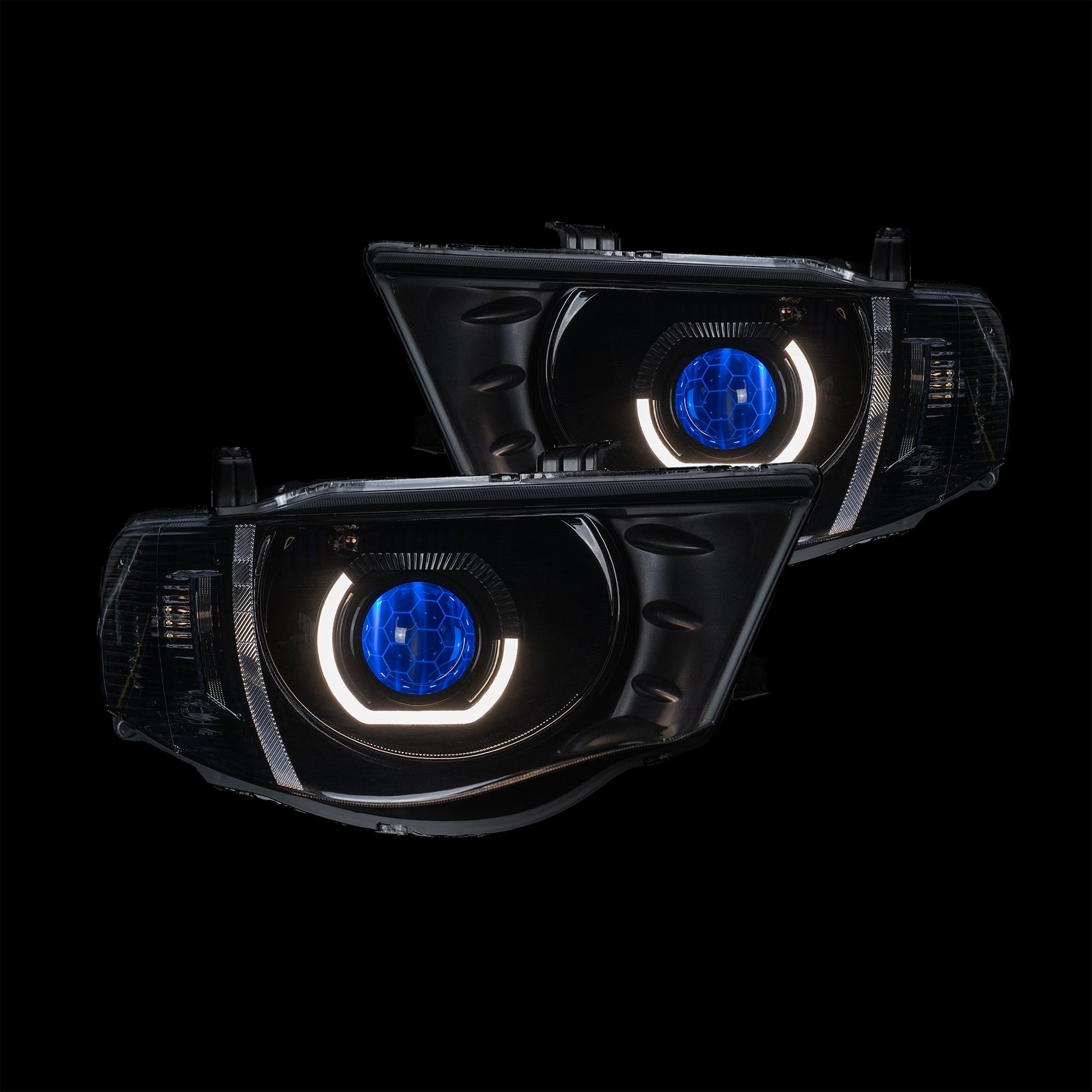 Mitsubishi MN Triton LED 'Angry Eye' Headlights - Bushdoof Lighting