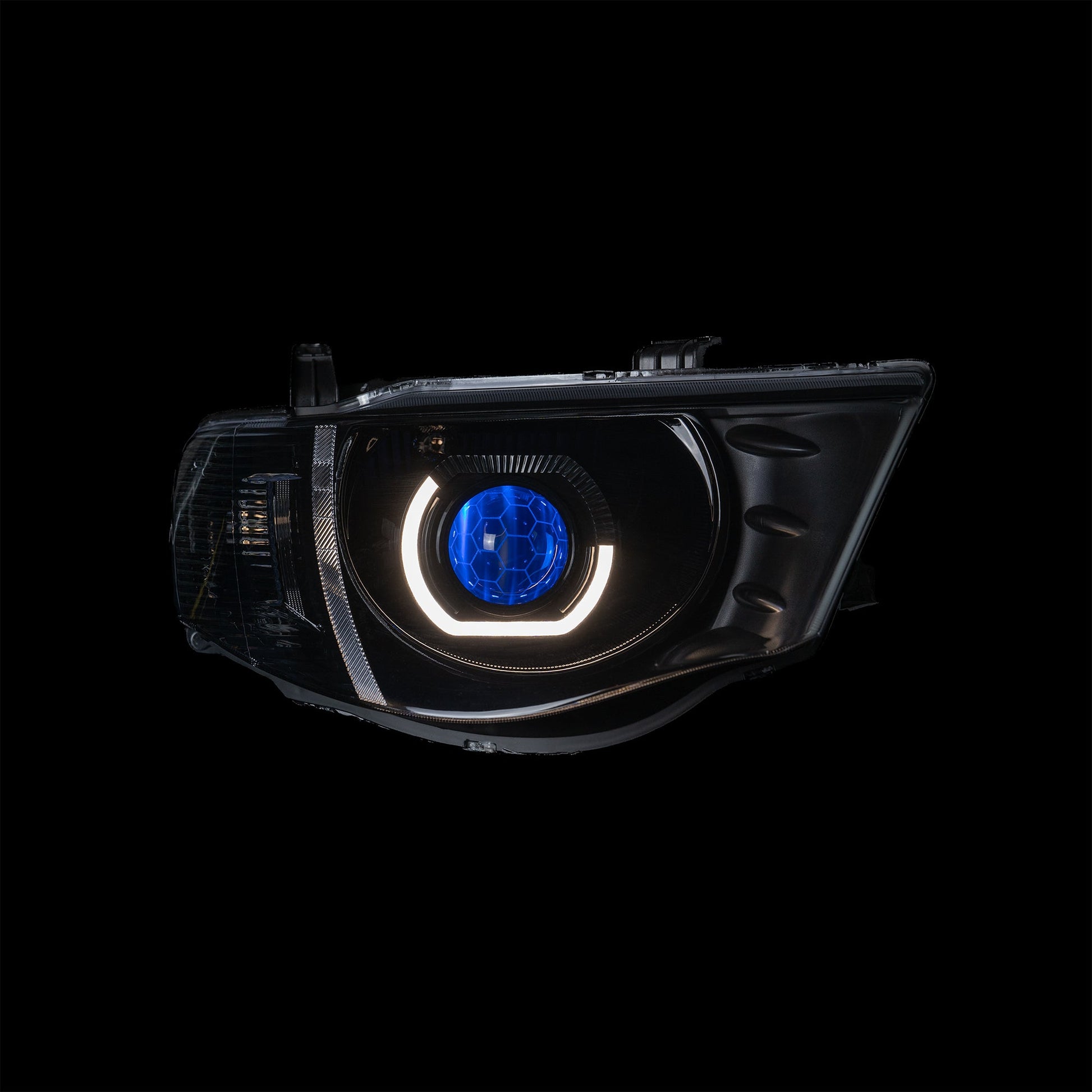 Mitsubishi MN Triton LED 'Angry Eye' Headlights - Bushdoof Lighting