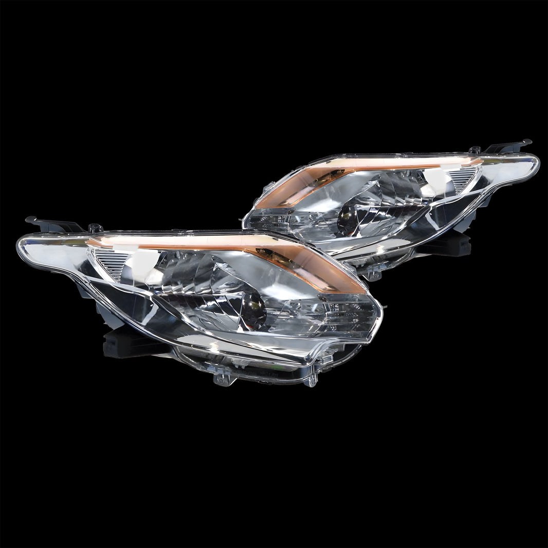 Headlights Black PAIR LED Fits Mitsubishi Triton MR 11/2018 - 2023 GLS GLX-R