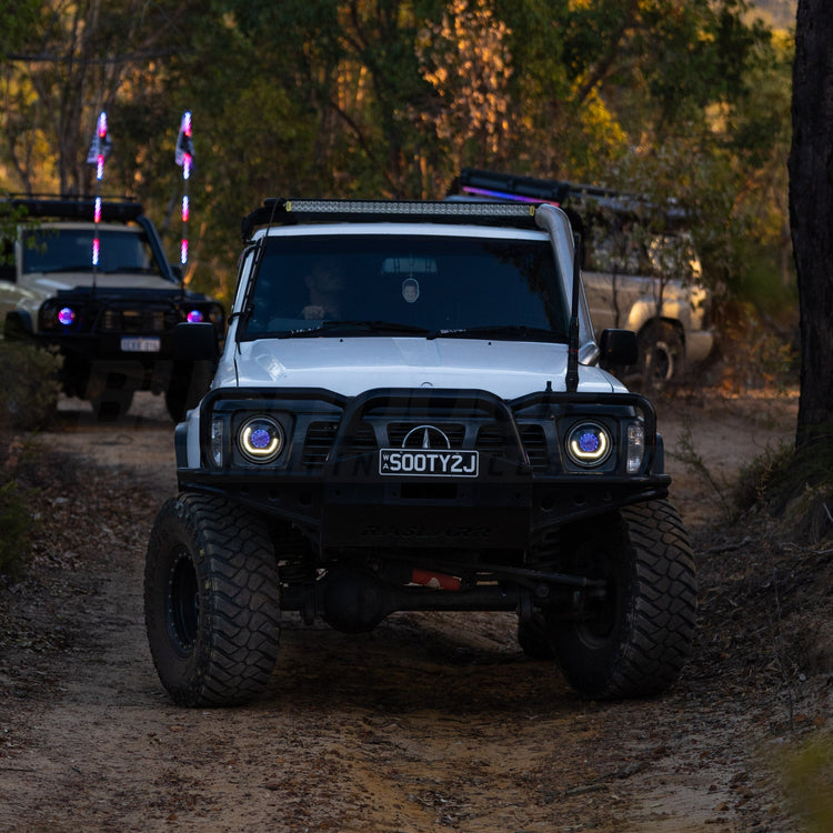 Nissan GQ Patrol 'Angry Eye' Headlights - Bushdoof Lighting