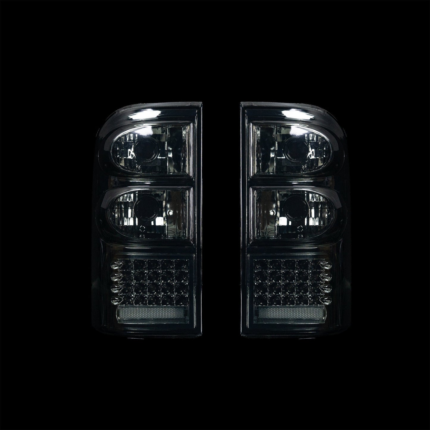 Nissan GU Y61 S3 Patrol LED Tail Lights Smoked - Bushdoof Lighting