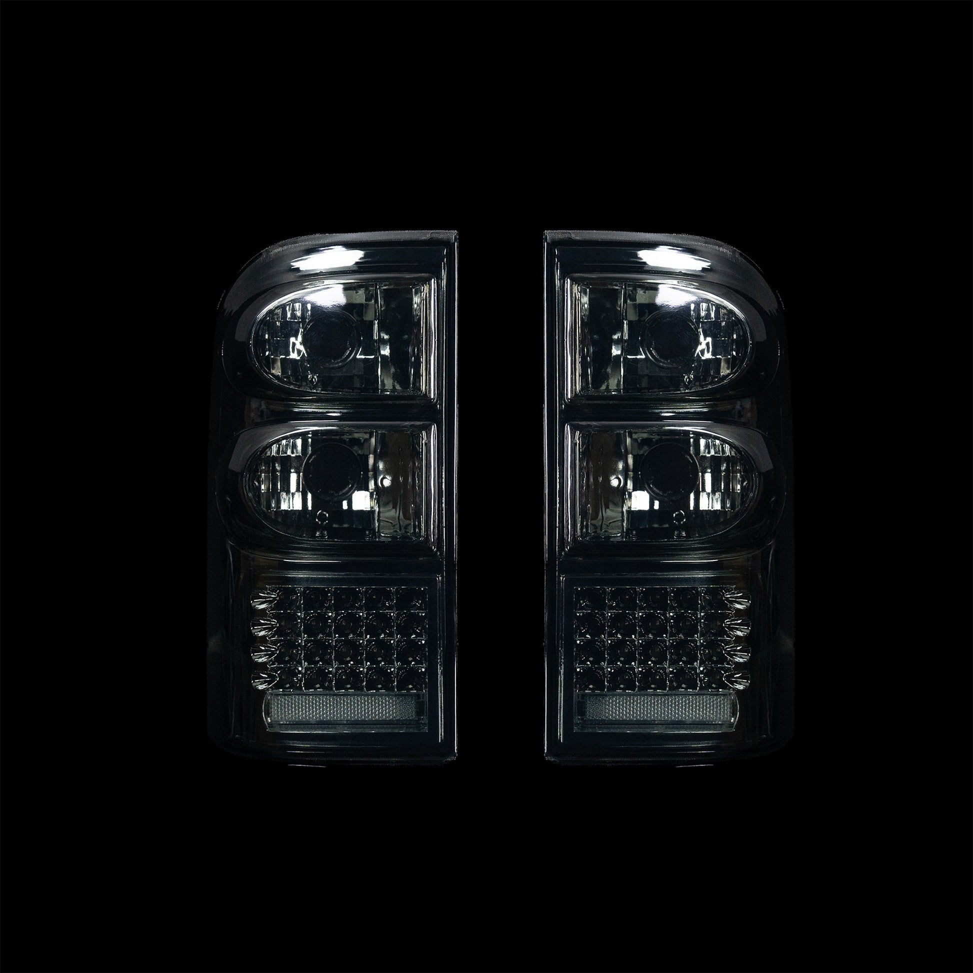 Nissan GU Y61 S3 Patrol LED Tail Lights Smoked - Bushdoof Lighting