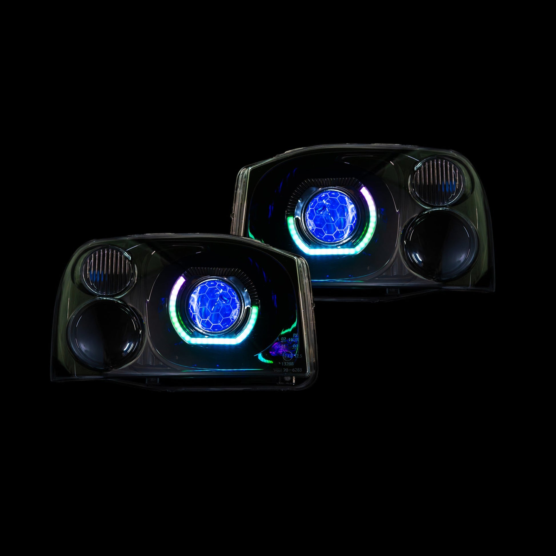 Nissan Navara D22 LED 'Angry Eye' Headlights - Bushdoof Lighting