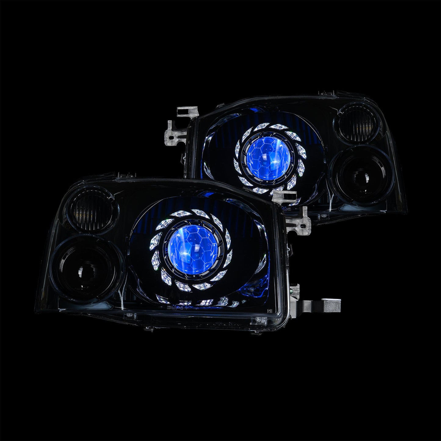 Nissan Navara D22 LED 'Turbine' Headlights - Bushdoof Lighting