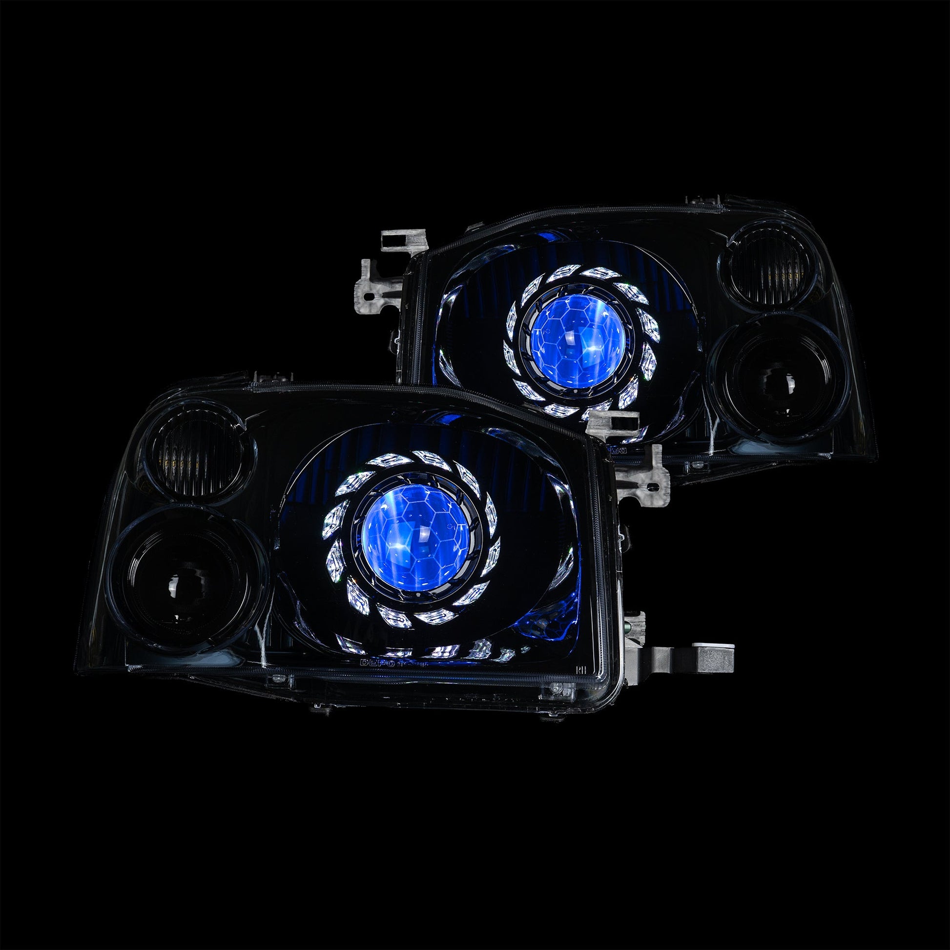 Nissan Navara D22 LED 'Turbine' Headlights - Bushdoof Lighting