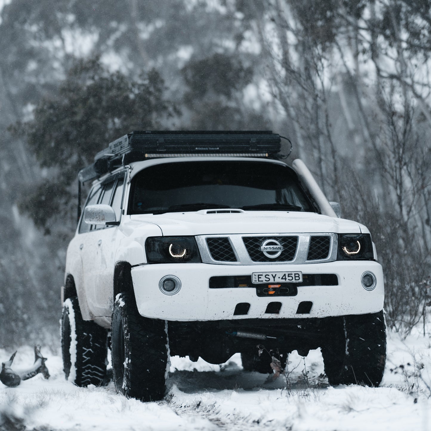 Nissan Patrol Y61 S4 LED 'Angry Eye' Headlights - Bushdoof Lighting