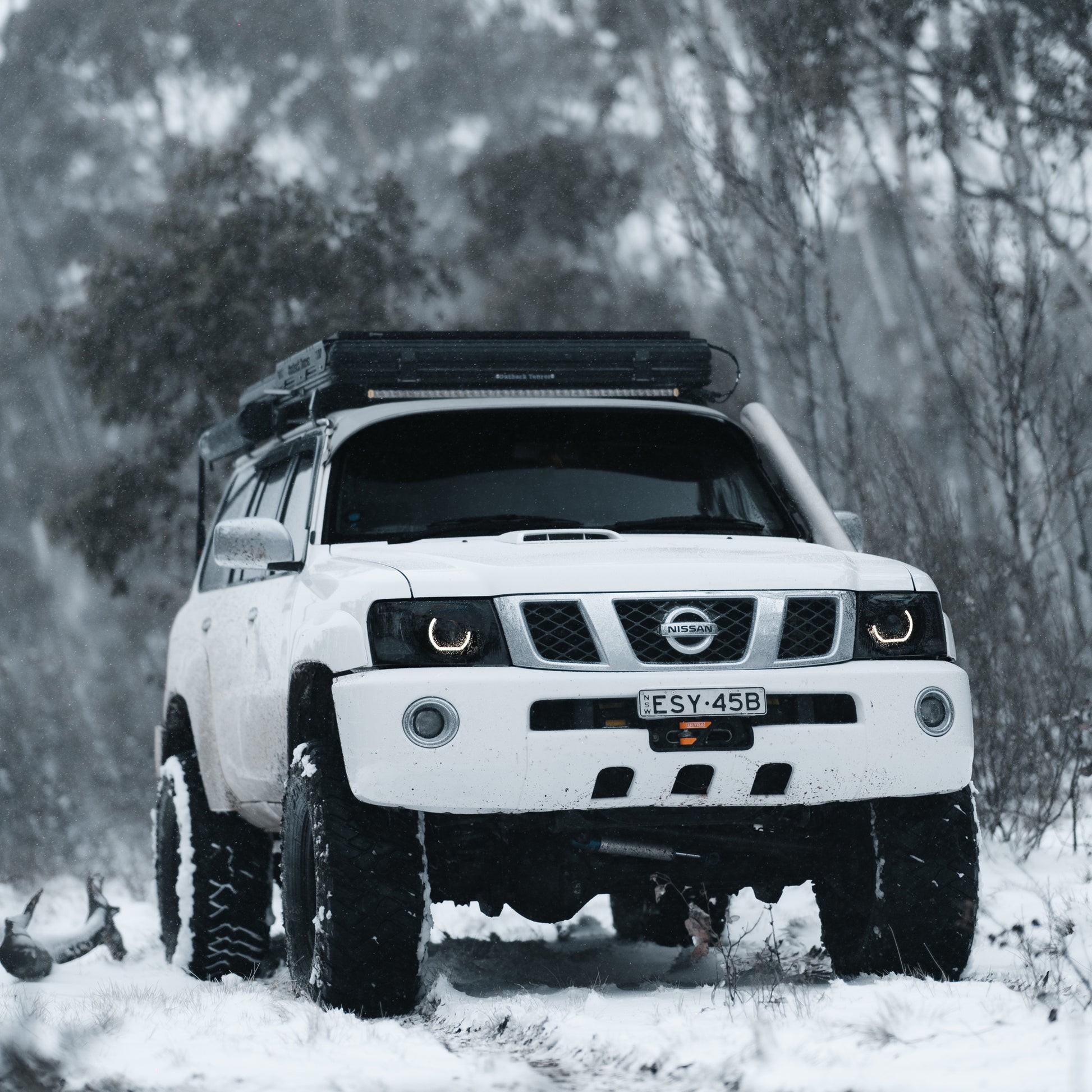 Nissan Patrol Y61 S4 LED 'Angry Eye' Headlights - Bushdoof Lighting