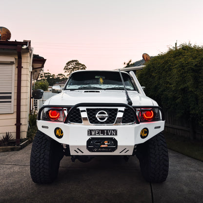 Nissan Patrol Y61 S4 LED 'Angry Eye' Headlights - Bushdoof Lighting